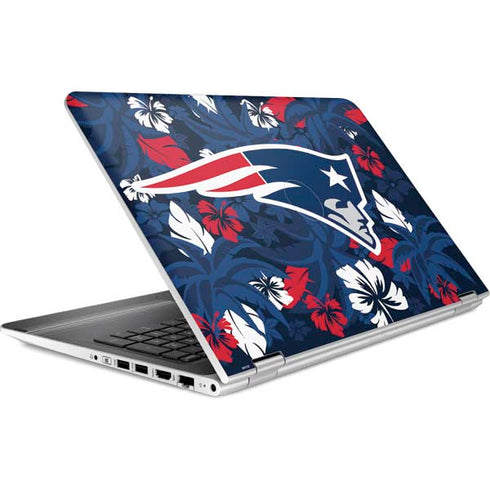 NFL New England Patriots Tropical Print HP Pavilion Skin
